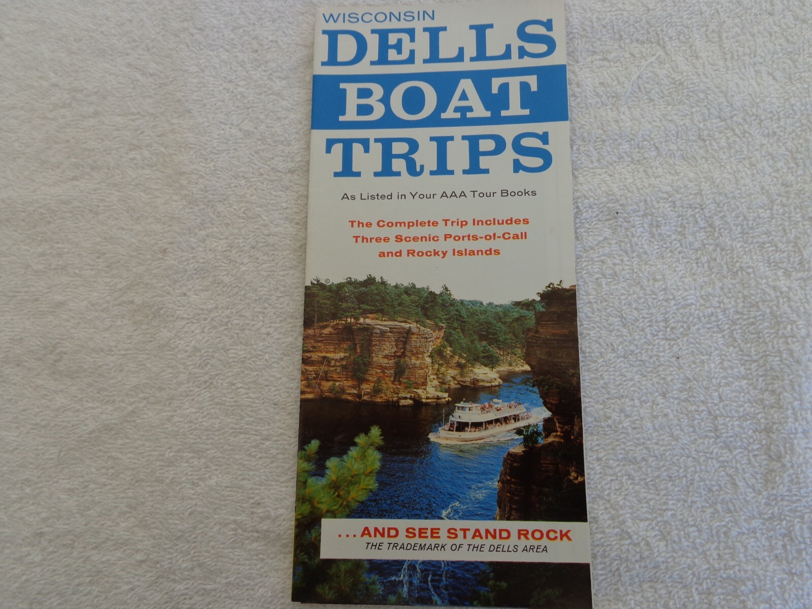*Dells Boat Trips Wisconsin Dells WI Brochure Pamphlet Vacation Travel Lake VTG