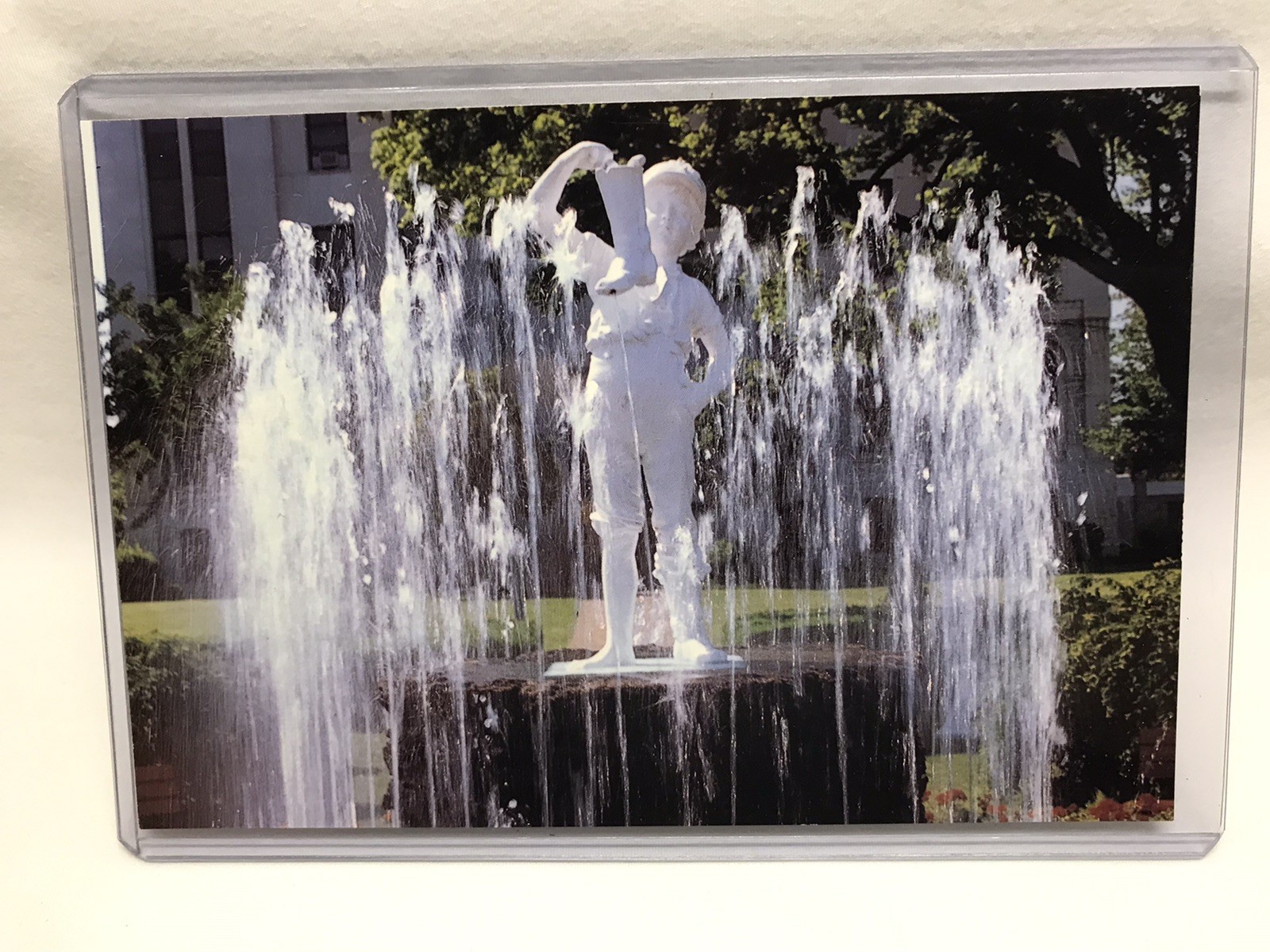 1995 Boy With The Boot 100th Ann Pin + PC Washington Park Fountain Sandusky Ohio