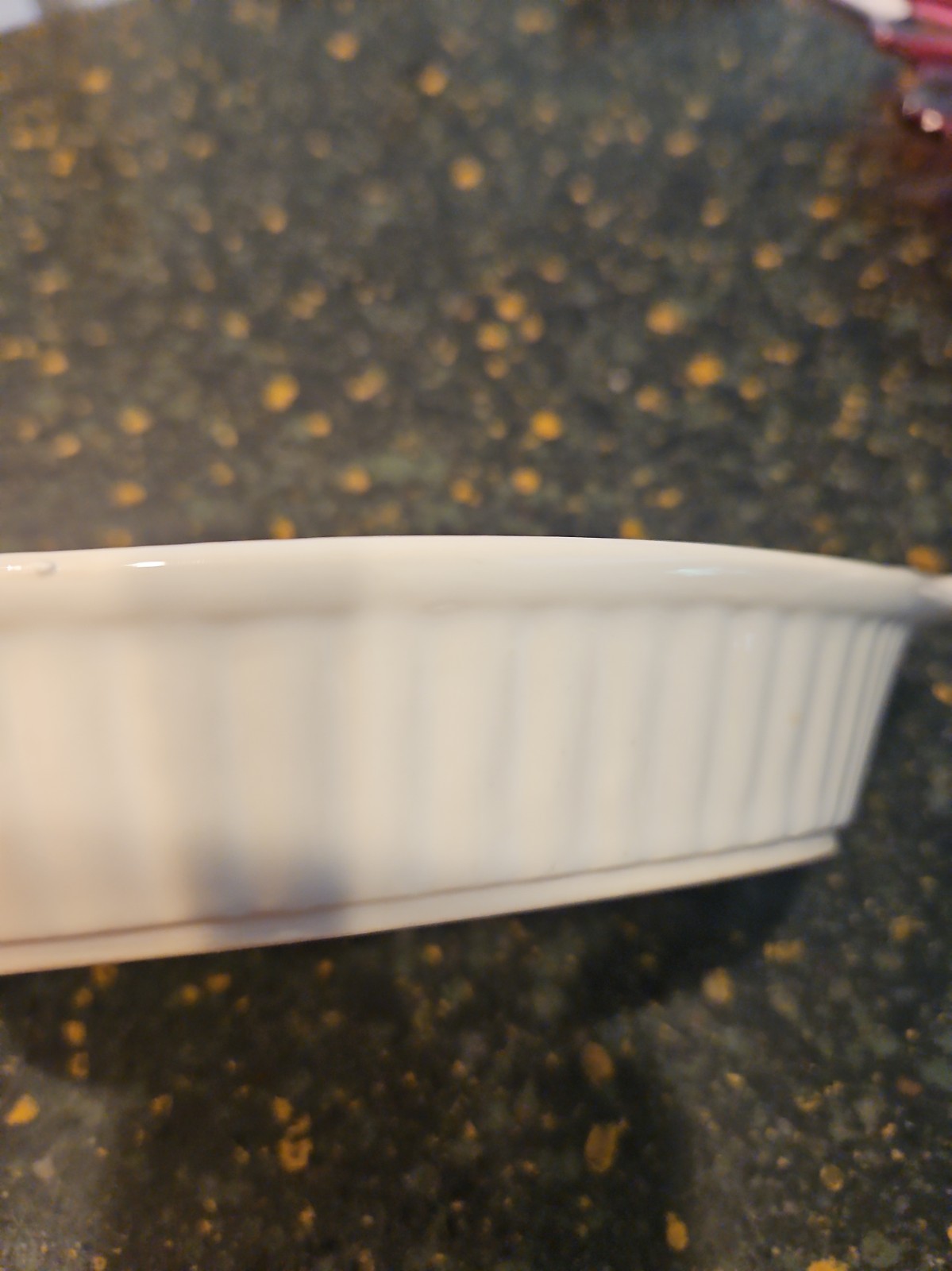 “OVEN PROOF” MADE IN JAPAN OVAL 9″ SERVING DISH White No Speckle Stone Ware