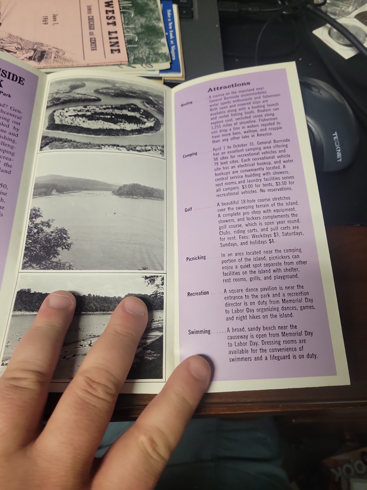 General Burnside State Park Kentucky Vintage Brochure