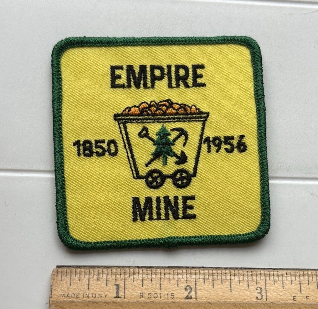 Empire Mine State Historic Park Grass Valley California 1850-1956 Souvenir Patch