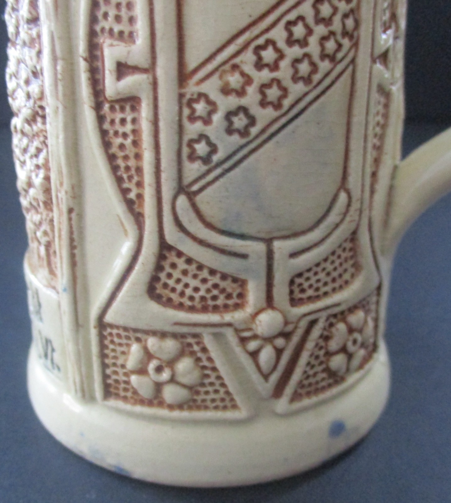 Early 20th Century Souvenir Stein Bennington Battle Monument Vermont Germany 163