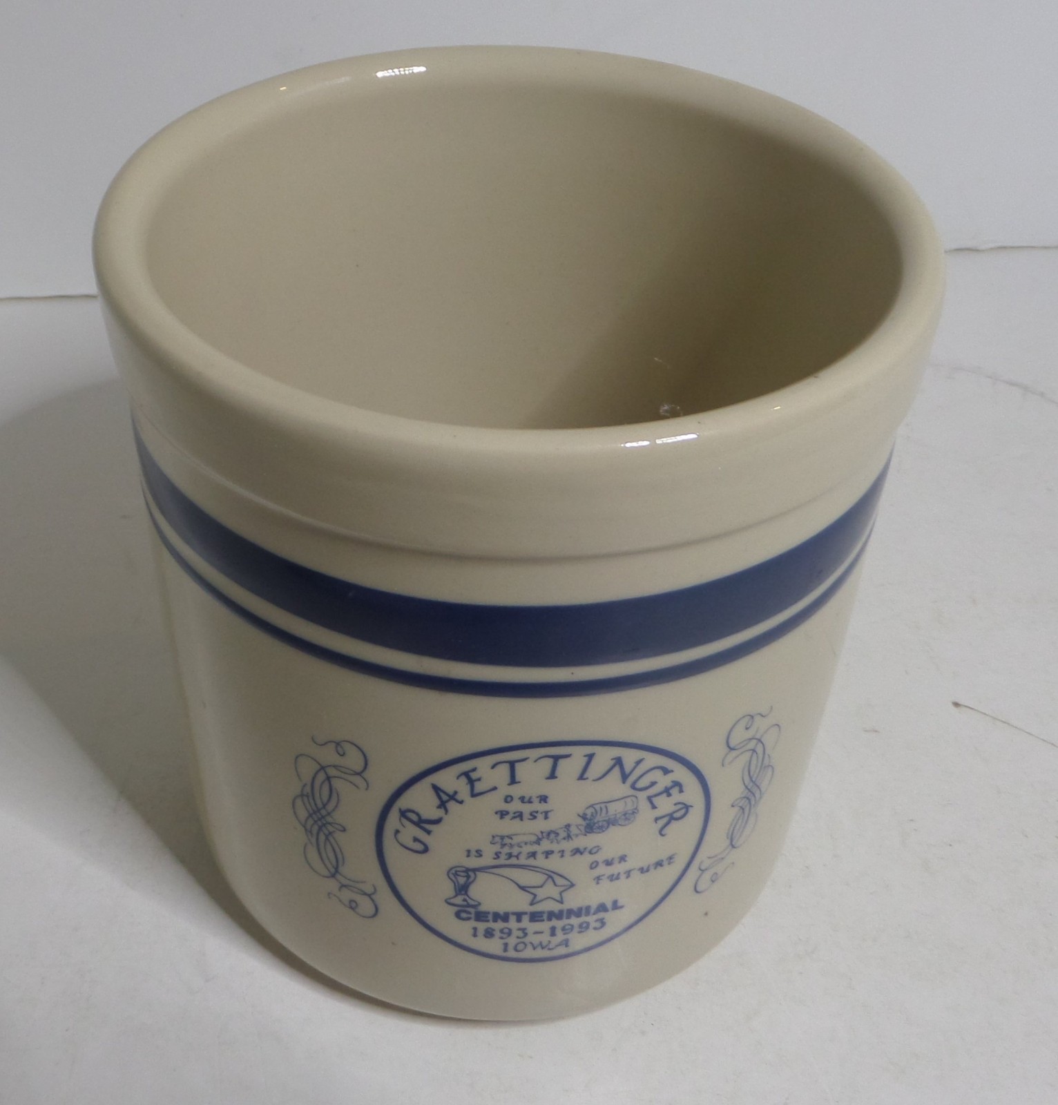 Graettinger Iowa 1893-1993 centennial crock