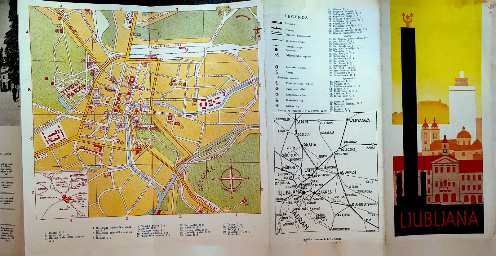 Ljubljana Slovenia Tourism Brochure 1930s Yugoslavia