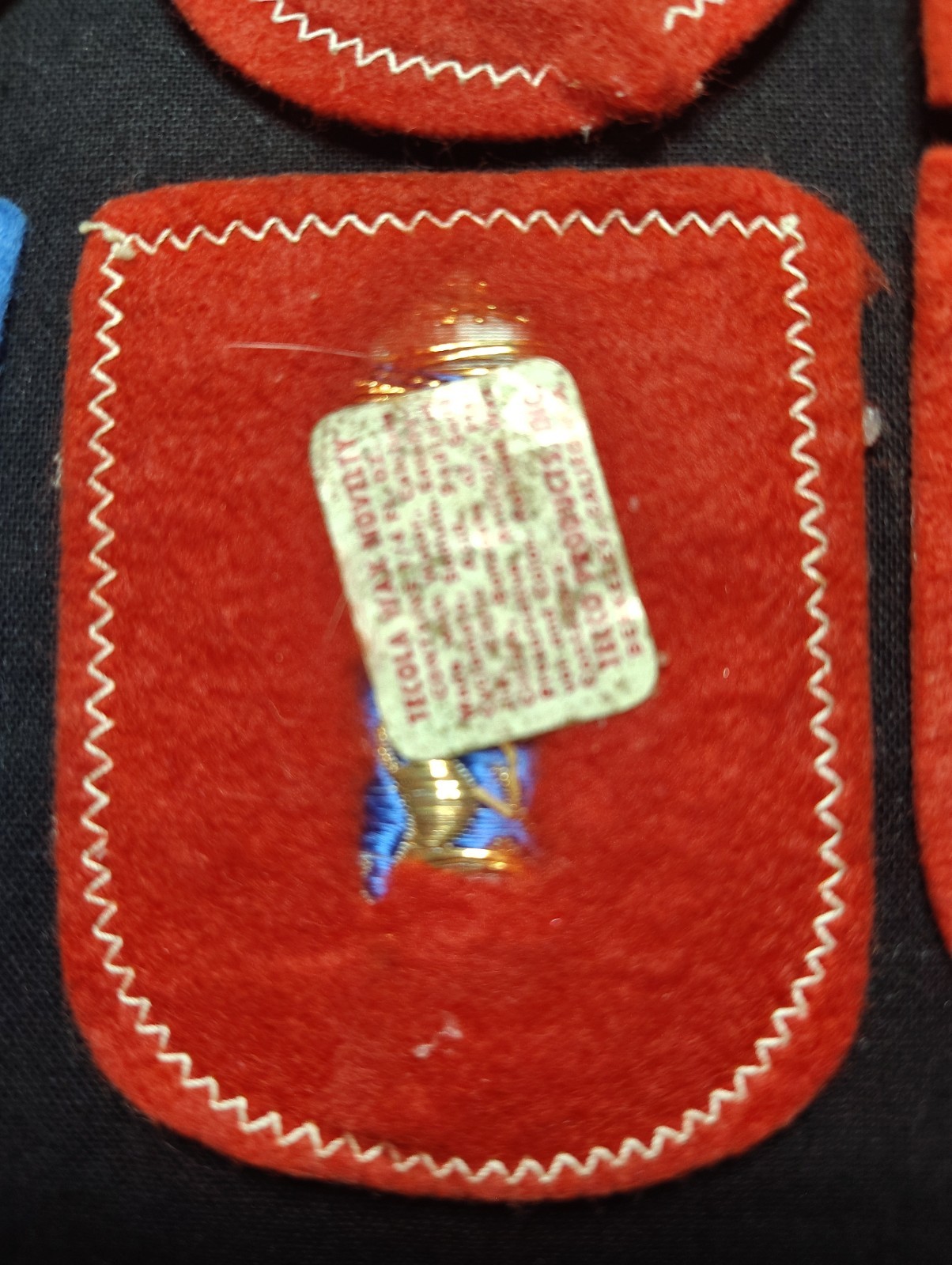 VTN Felt Patches Lot Of 6 Embroided W/ Gold Stitching Bruxelles-Venezia & More