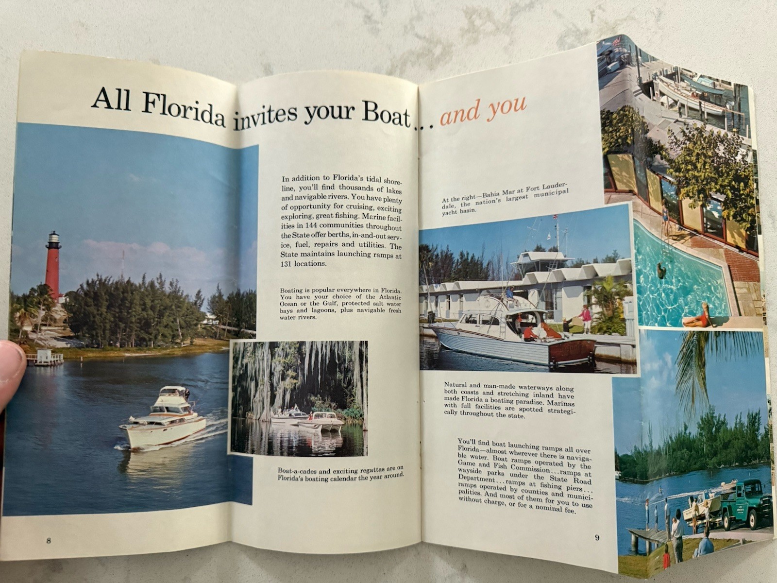 1960s Florida Color Tourism Booklet BEST VACATION BUY OF ALL 20 Pages Sun Fun