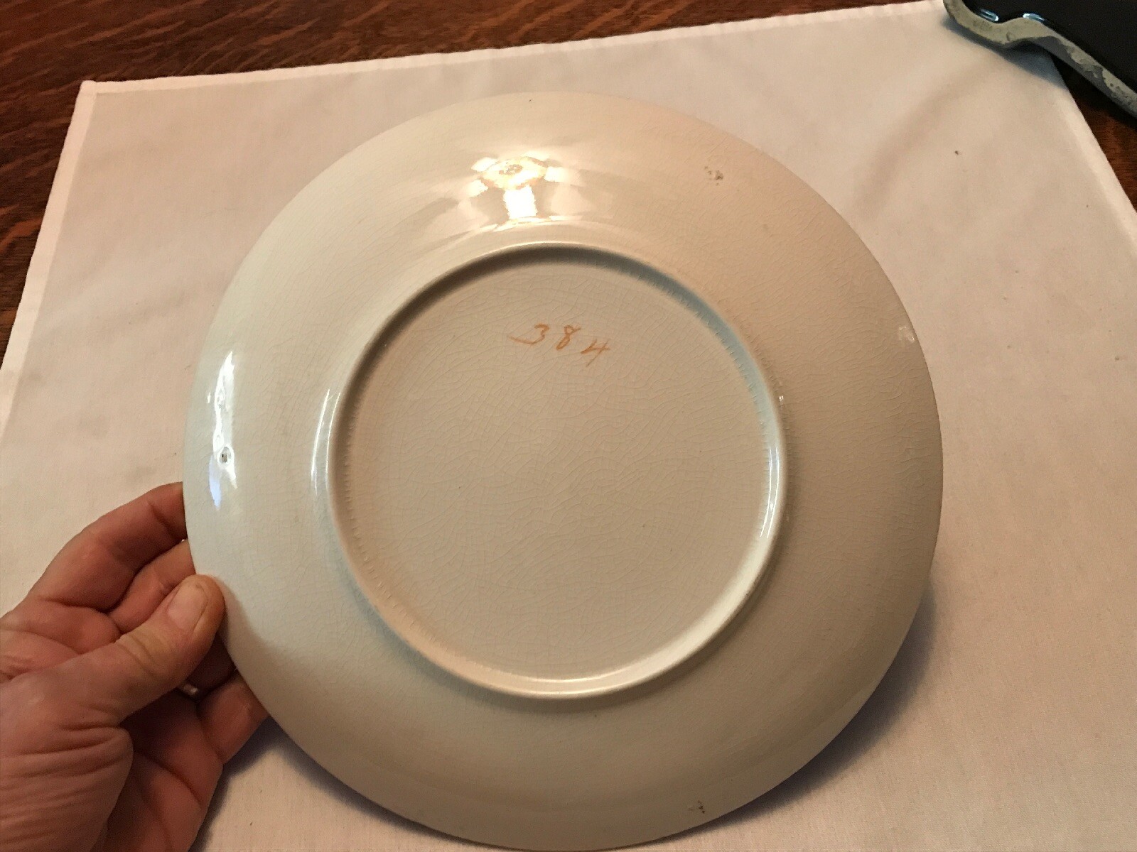 1911 S. H. Armstrong Grocer Calendar Plate, Bloomingdale Ohio