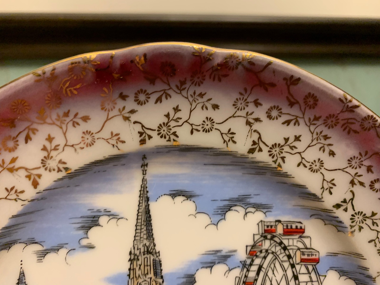 Vintage Schlogl-Vienna Austria Wien Vienna Porcelain Souvenir Plate