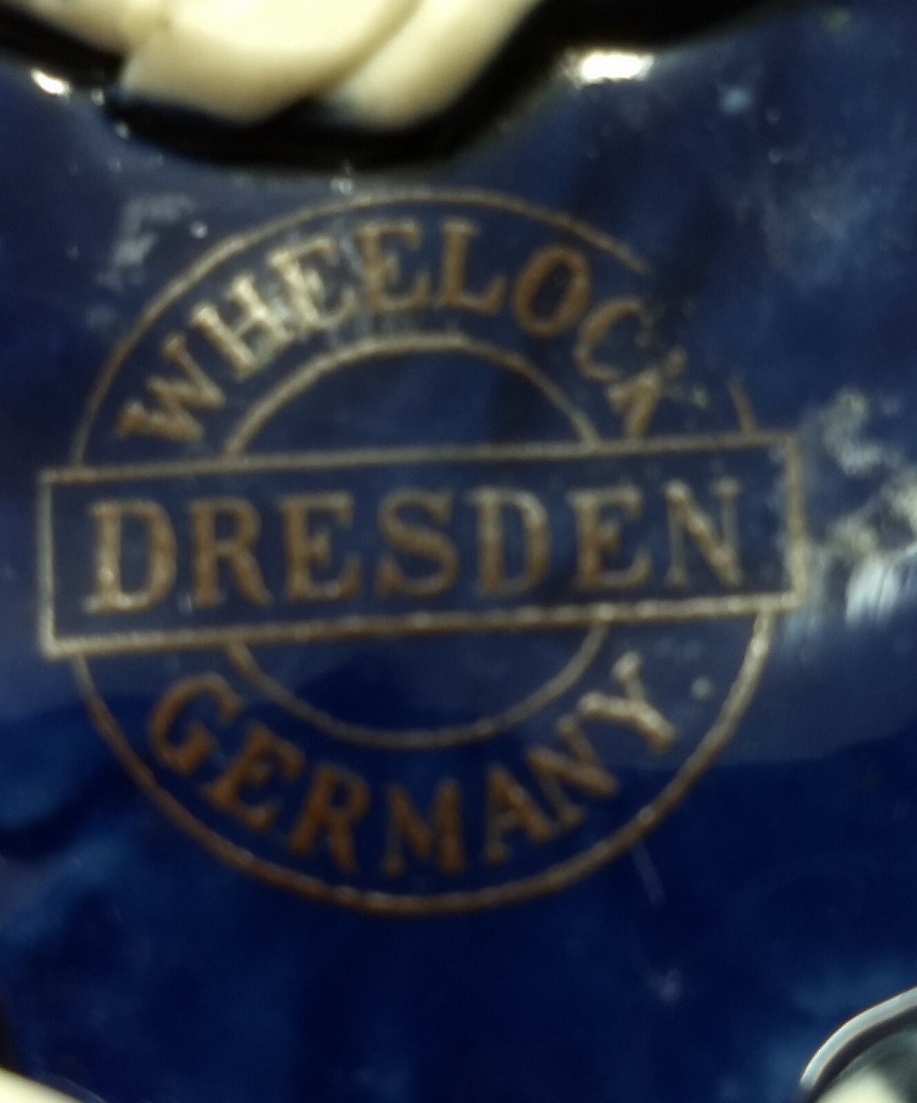 Dresden FREEPORT IL CARNEGIE LIBRARY Cobalt Blue Illinois Souvenir Pierced HEART