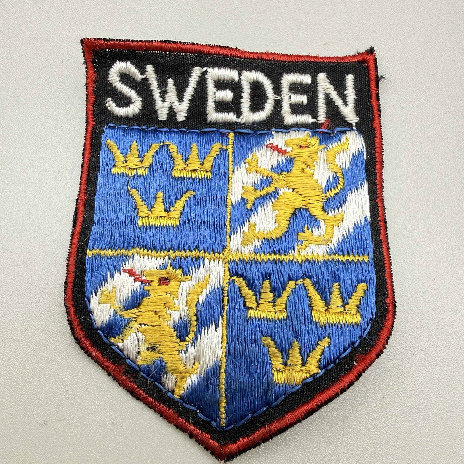 Vintage European Travel Patches Sweden Austria Jungfraujoch Luzern Rubber Felt