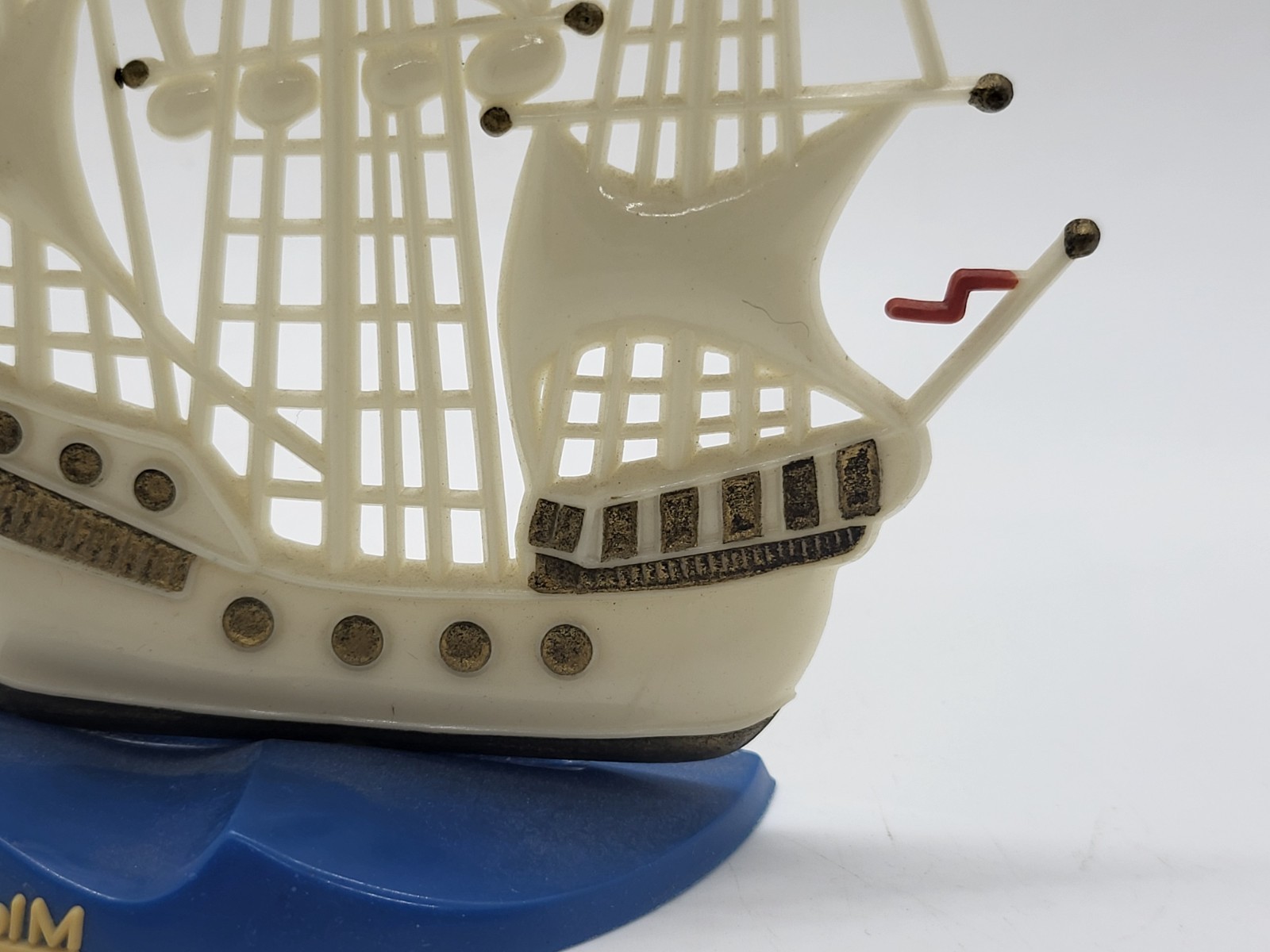 Vintage tabletop souvenir sailboat from the USSR period, Ukraine