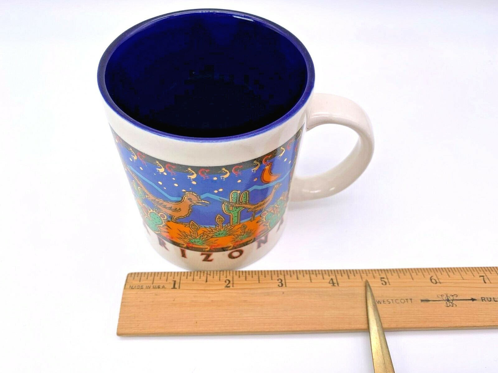 Arizona Vintage Coffee Cup with Roadrunners Cactus Desert Unbranded