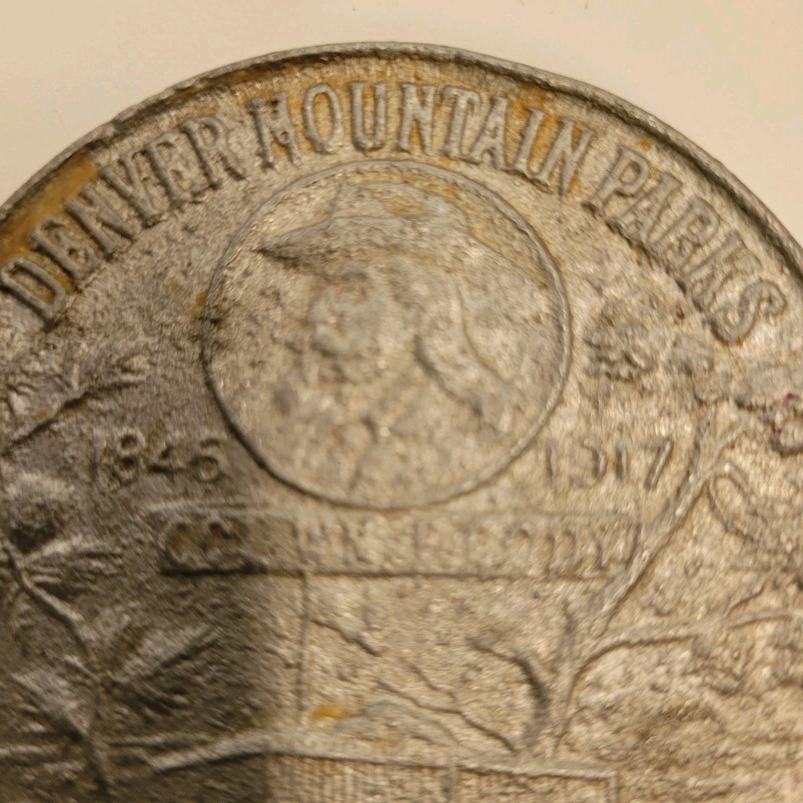 Denver Mountain Parks Lookout Mountain Lucky Nickel 3 Inch Medallion