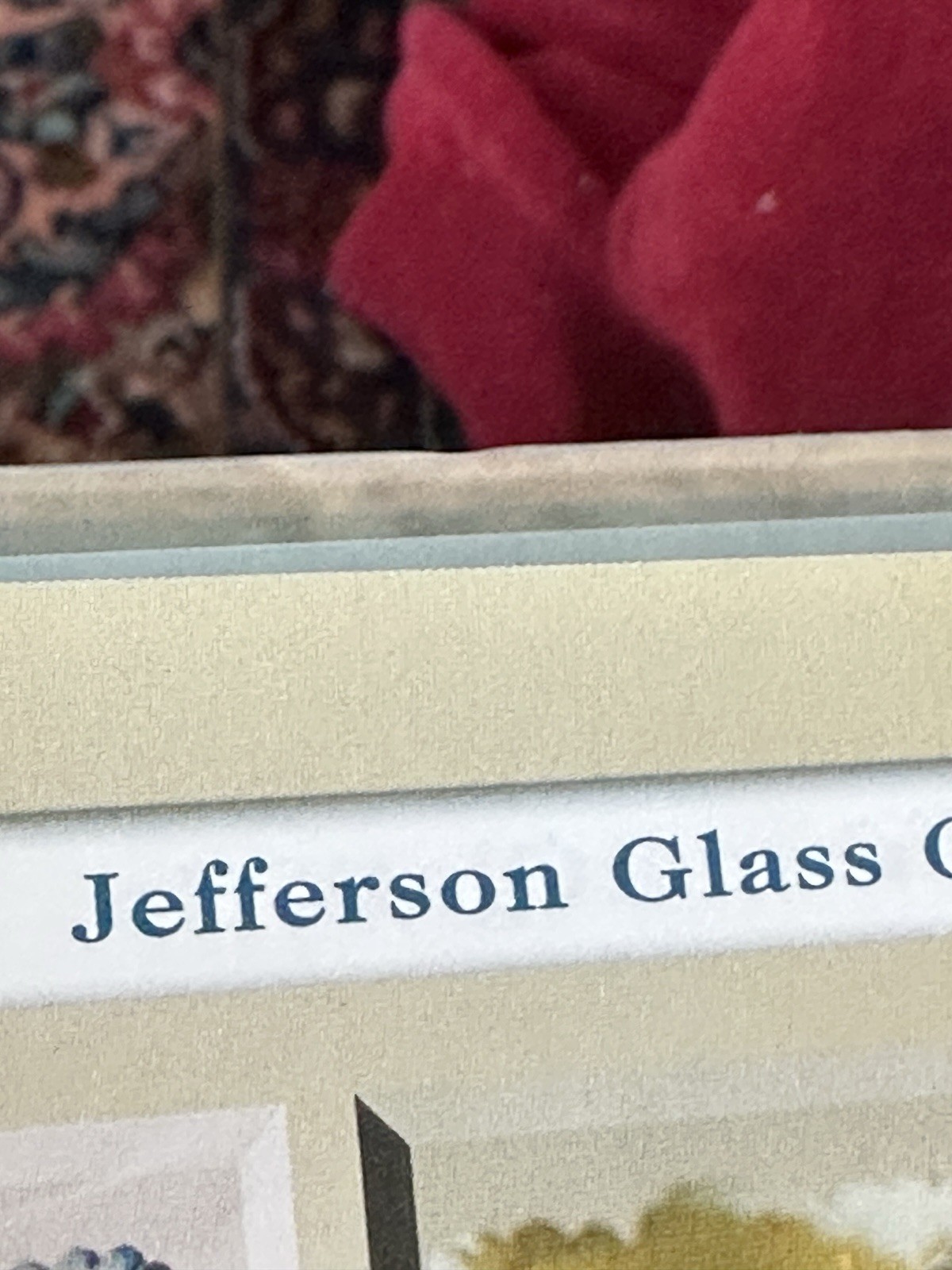 Jefferson Glass Co Toothpick Holder Souvenir Of Dalhart Texas Circa 1910 Antique
