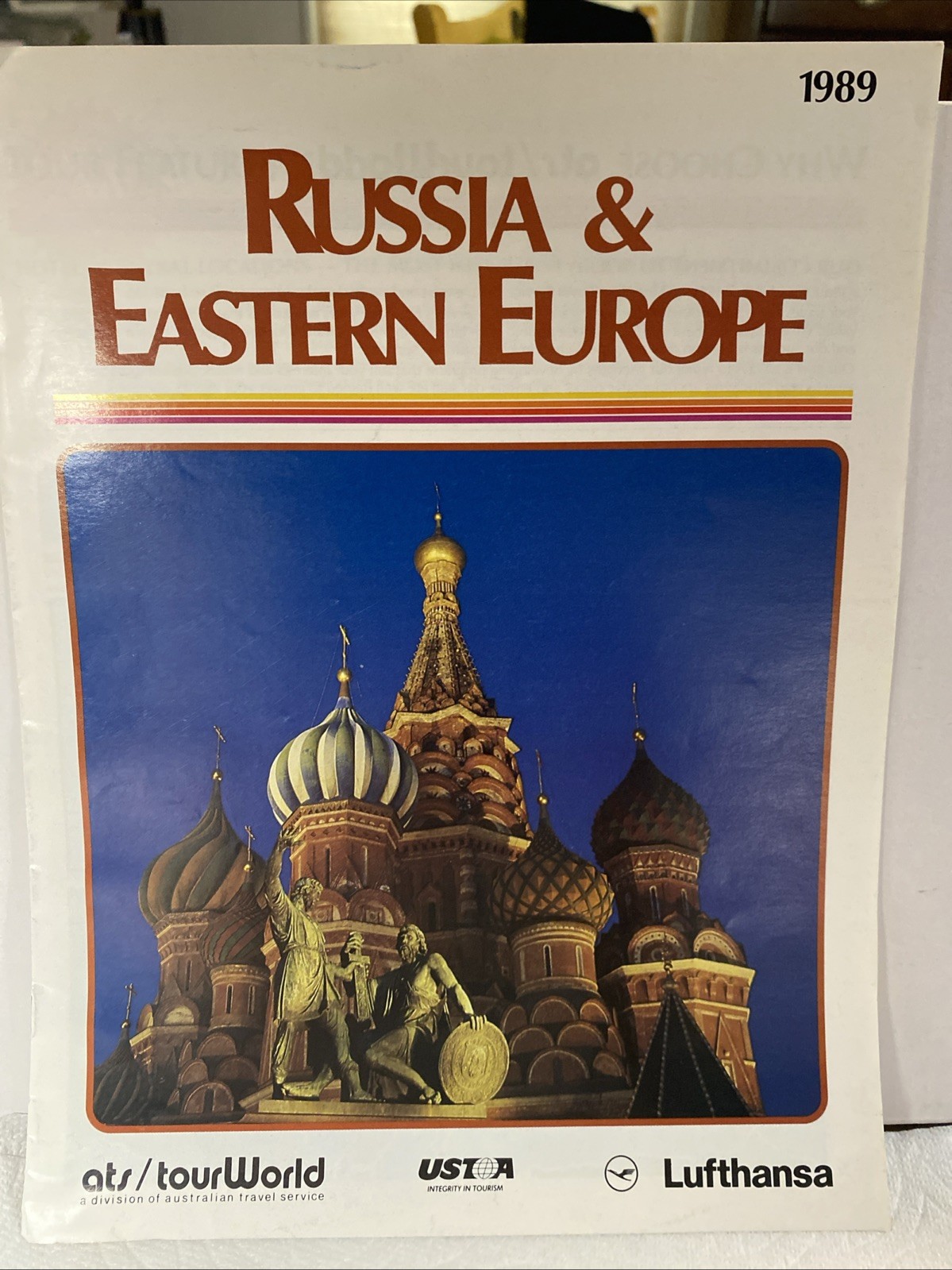 1989 Russia And EASTERN EUROPE TOURS ITINERARY TRAVEL BROCHURE By Lufthansa