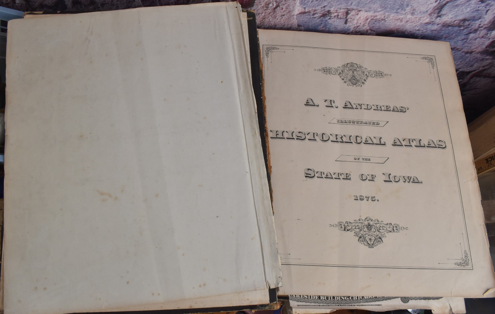 1875 A T Andreas Illustrated Historical Atlas State of Iowa Antique Maps History