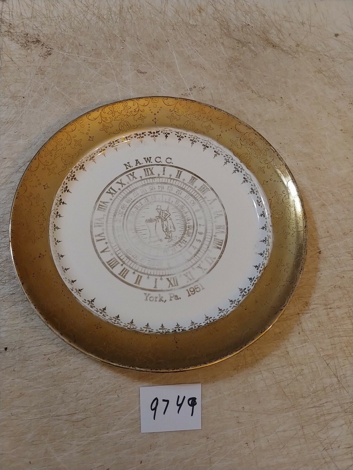 N.A.W.C.C.PRESENTATION PLATE YORK, PA. 1951