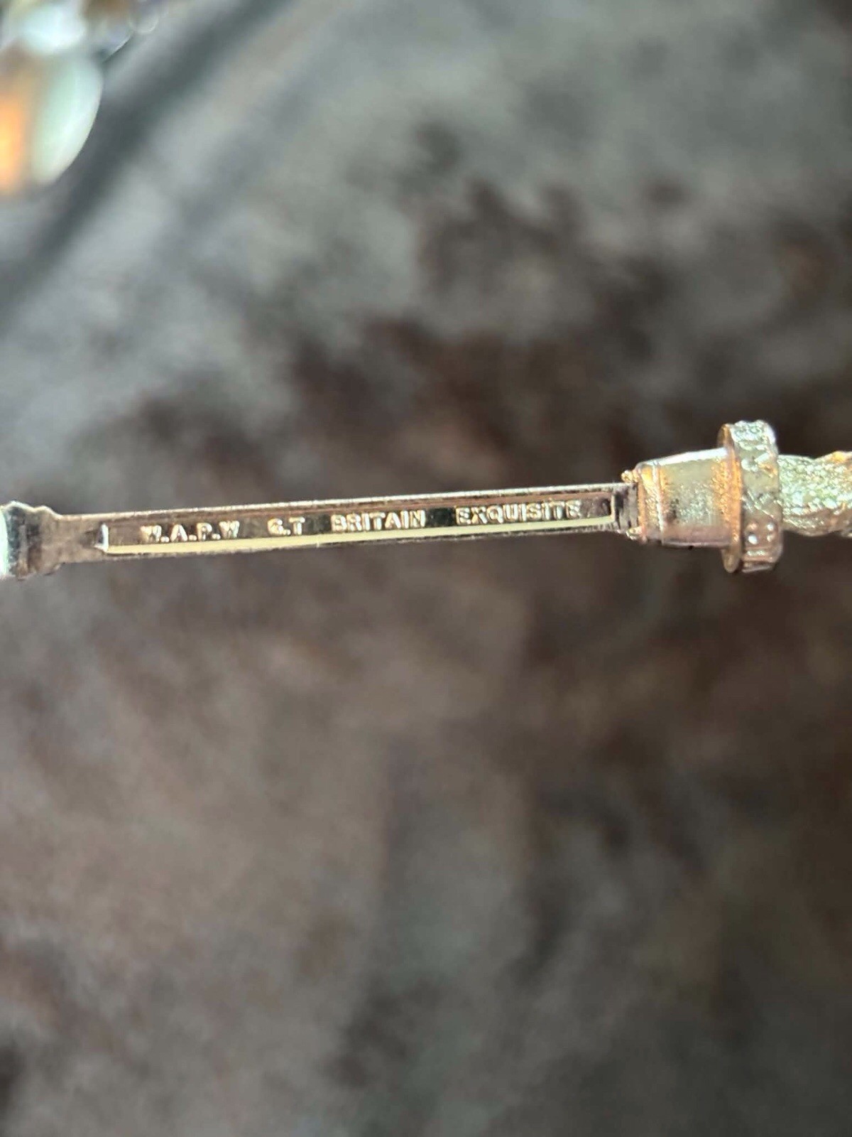 Vintage New York Statue of Liberty Souvenir Spoon N.A.R.Y. Great Britain Silverp