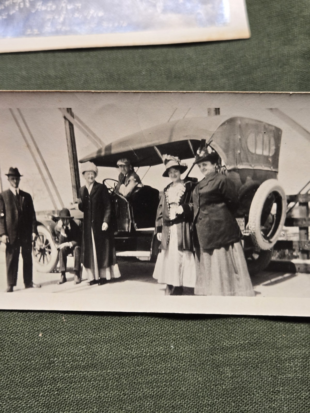 3 Old Vintage 1916 Manheim PA Business Man League Auto Run Photograph Car Photo