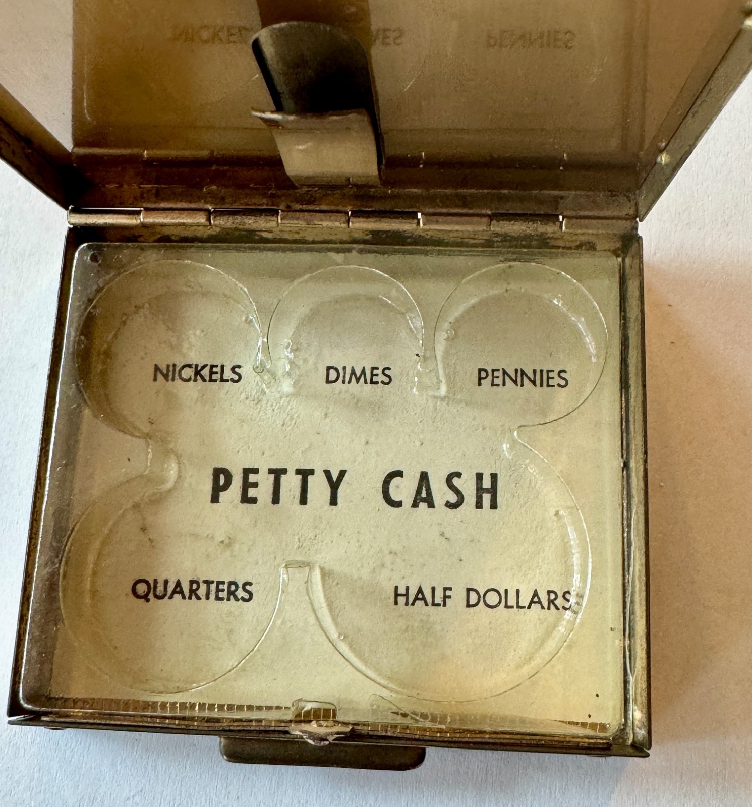 Vintage 1975 Grand Ole Opry Nashville TN Metal Petty Cash Coin Box w Insert