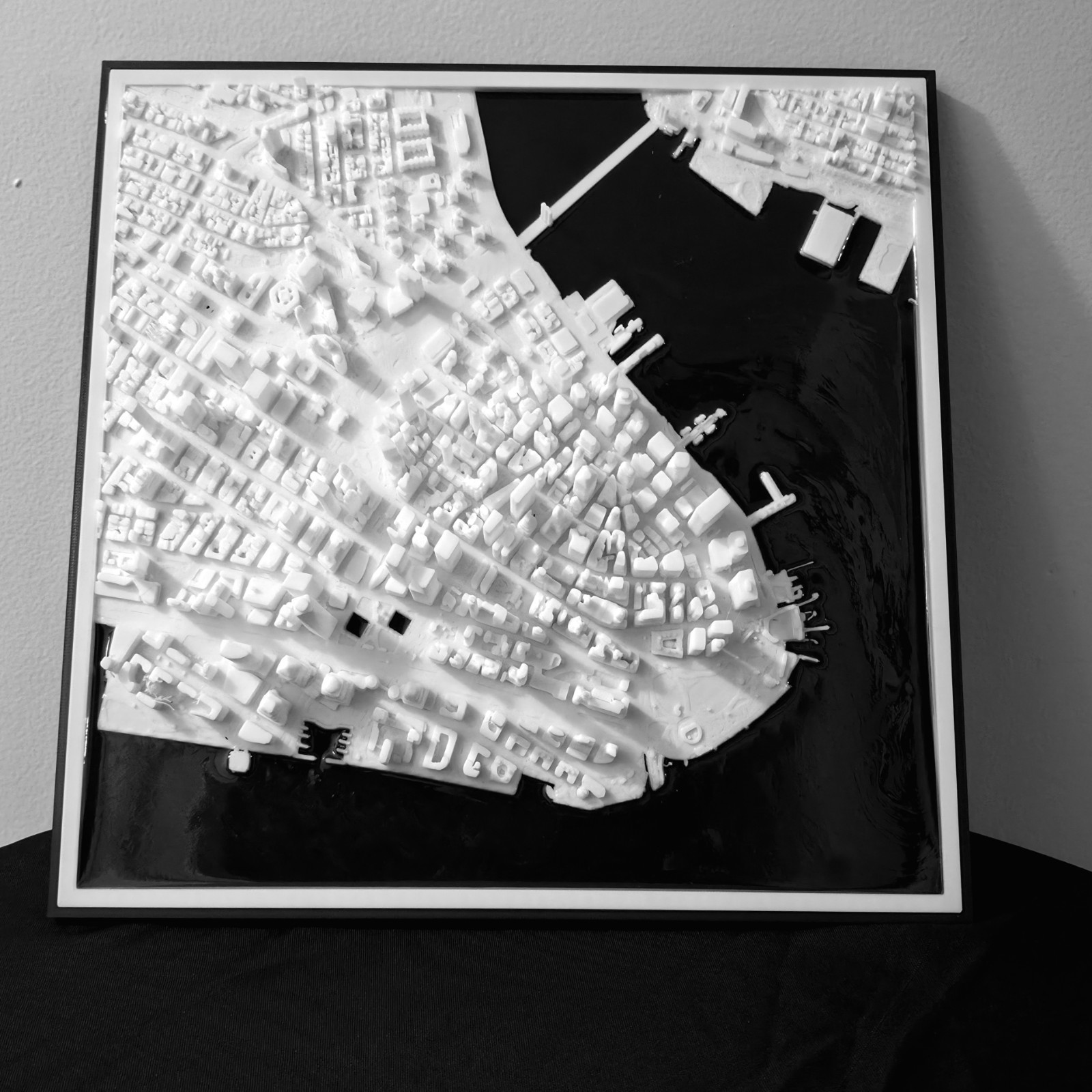 3d Printed New York City Model Map 13″ By 13″ Model