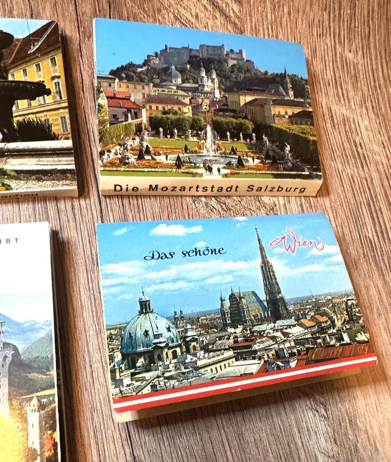 Lot of 4 Vintage Austria Photo Foldout Booklets in German- Travel Souvenirs