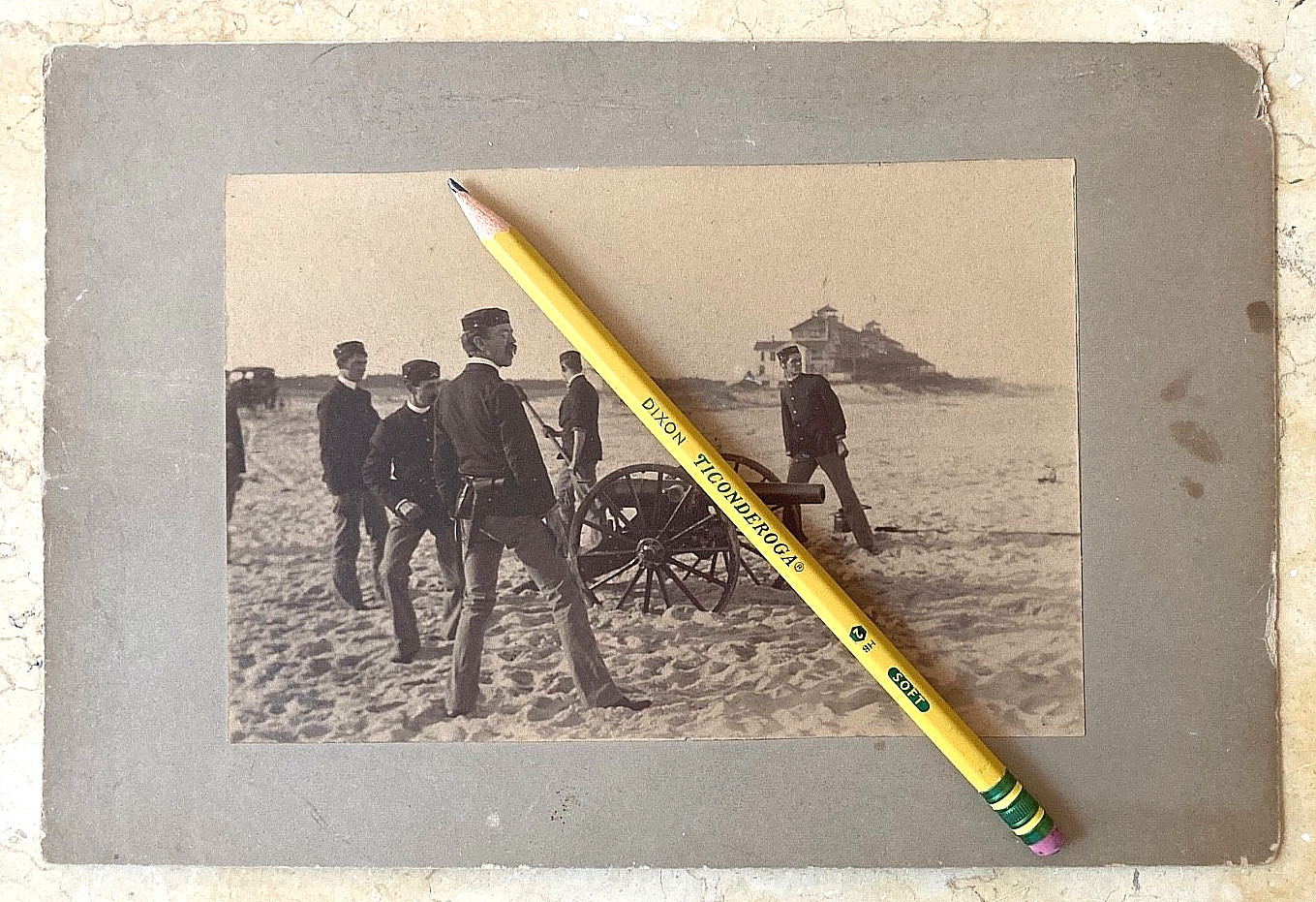 NATIONAL GUARD of NEW JERSEY ARTILLERY BATTERY AT SEA GIRT BEACH NEW JERSEY 1876