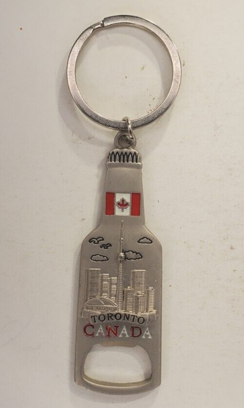 Toronto Canada Bottle Opener Souvenir Keychain Keyring All Metal
