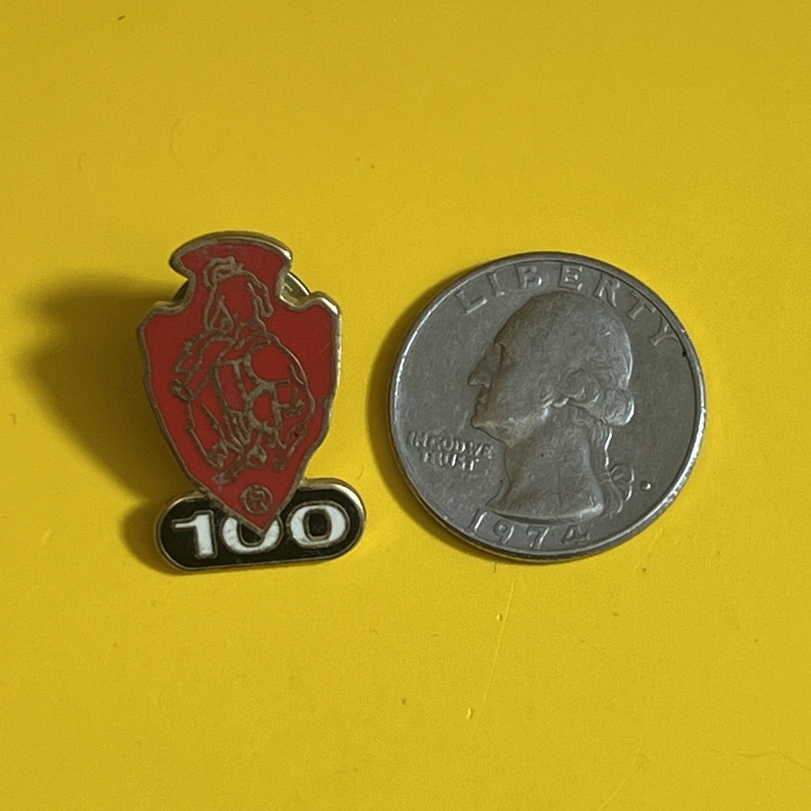 Vintage Wyoming Centennial Lapel Pin 100 Years Bucking Bronco Pinnacle Designs