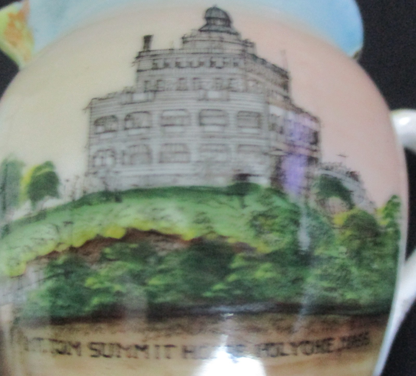 Early 20th Century Souvenir Creamer Mt. Tom Summit House Holyoke Massachusetts