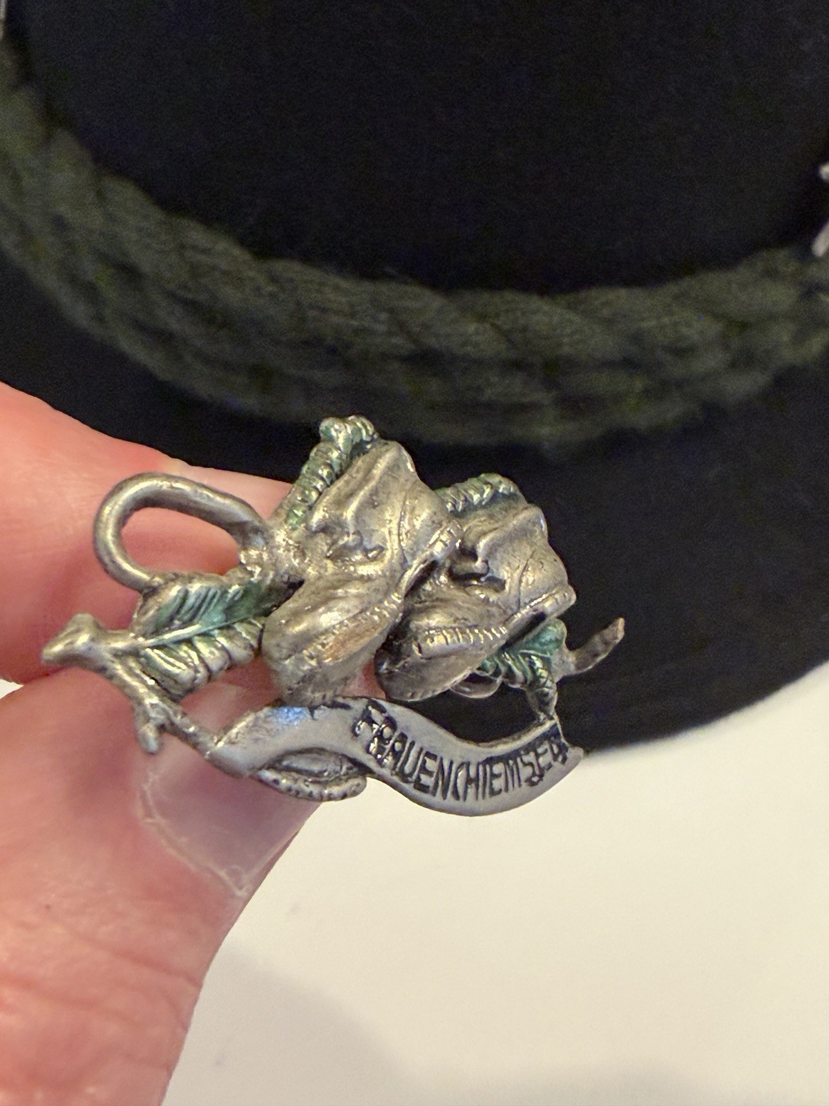 Vintage Frauenchiemsee Germany Hat Pin – Alpine Hiking Boots Souvenir Badge