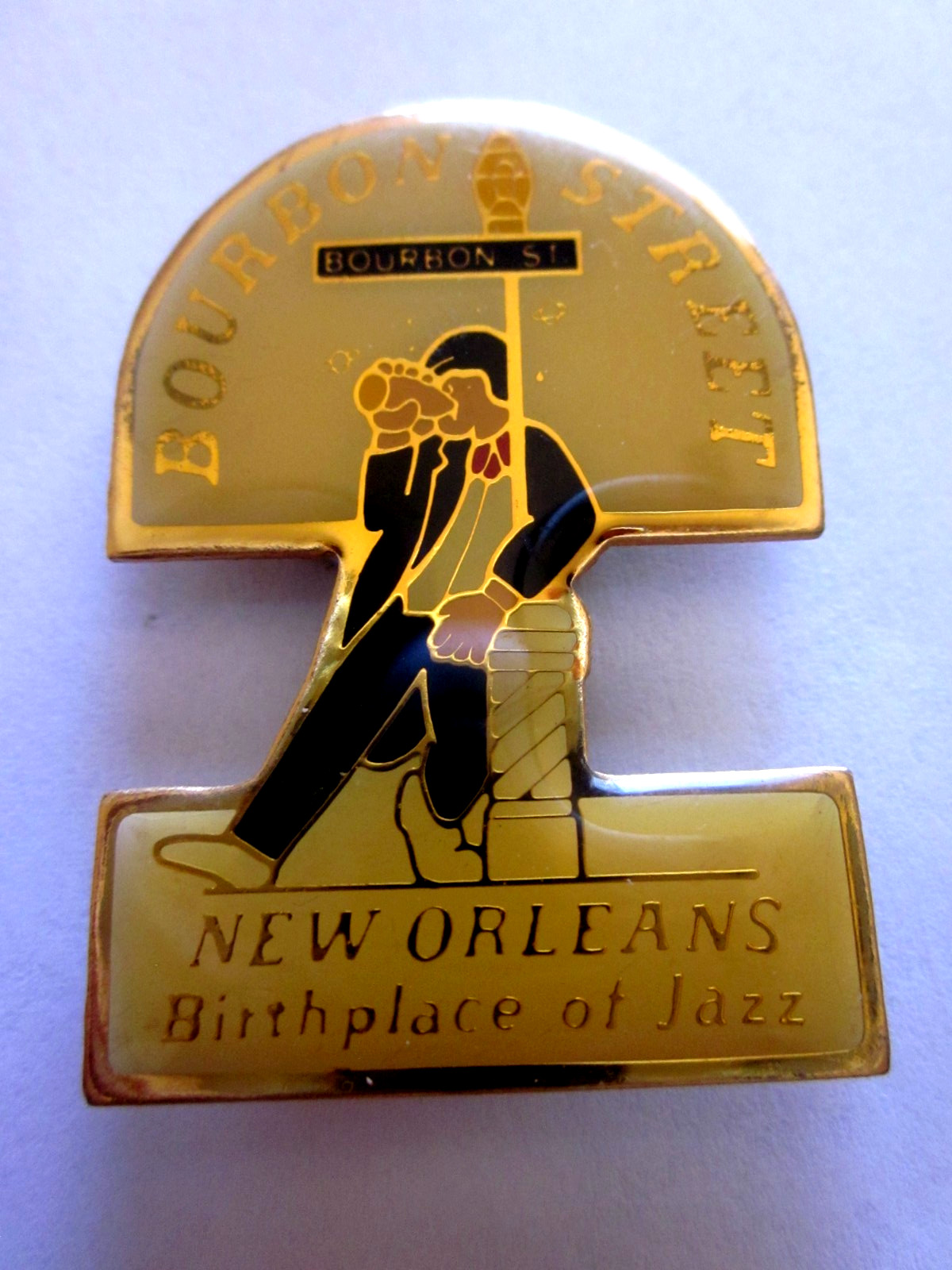 Bourbon Street Birthplace of Jazz New Orleans Metal Magnet Collectible