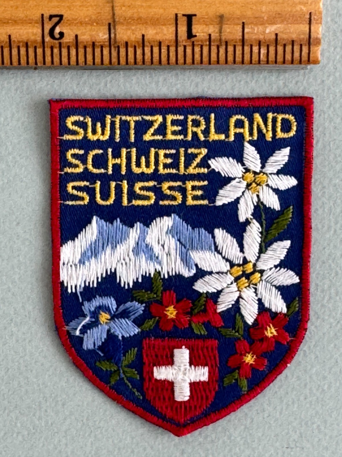 Vintage Embroidered Patches EUROPEAN Travel Souvenirs Lot of 15 Vibrant & MINT!