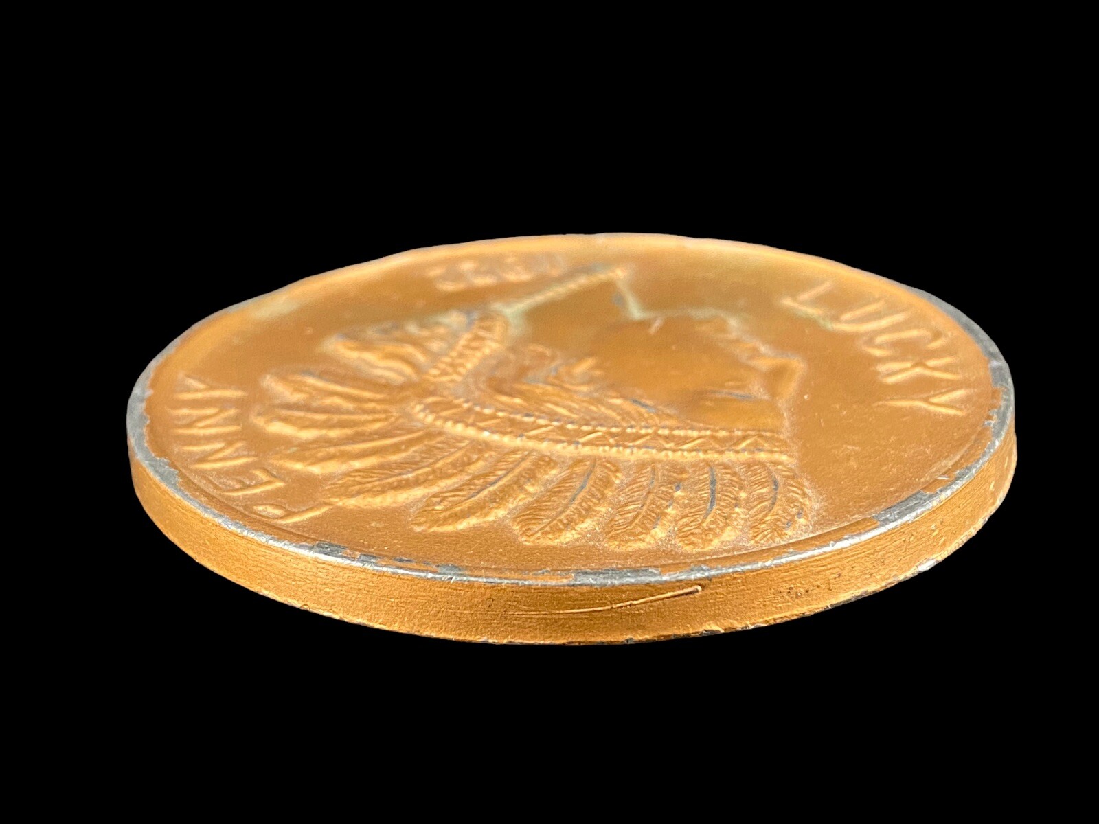 Large Lucky Penny 1922 Souvenir Kansas City Indian Head Chief