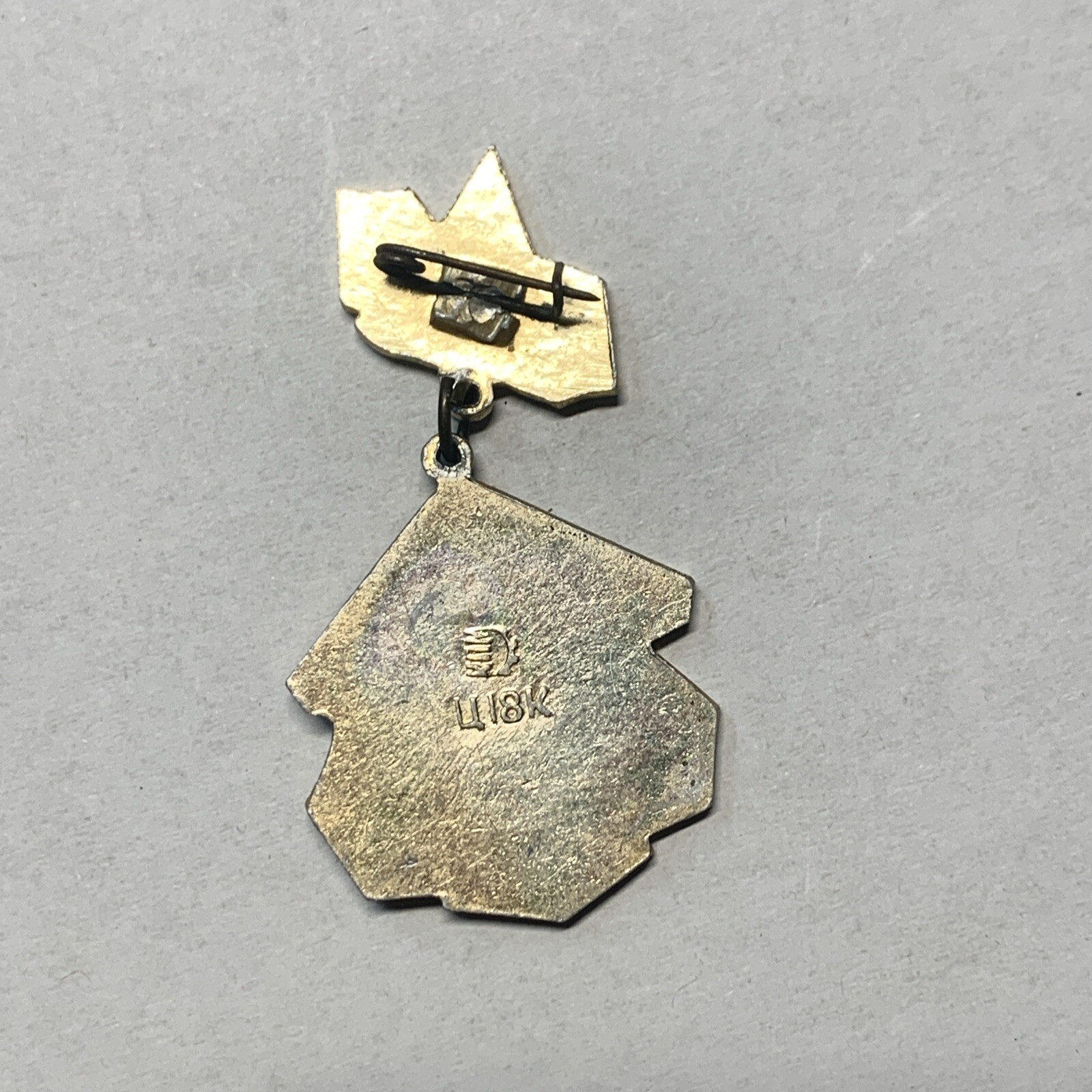Vintage Kiev Ukraine Cossack Regiment Bohdan Khmelnytsky Monument Pin Badge