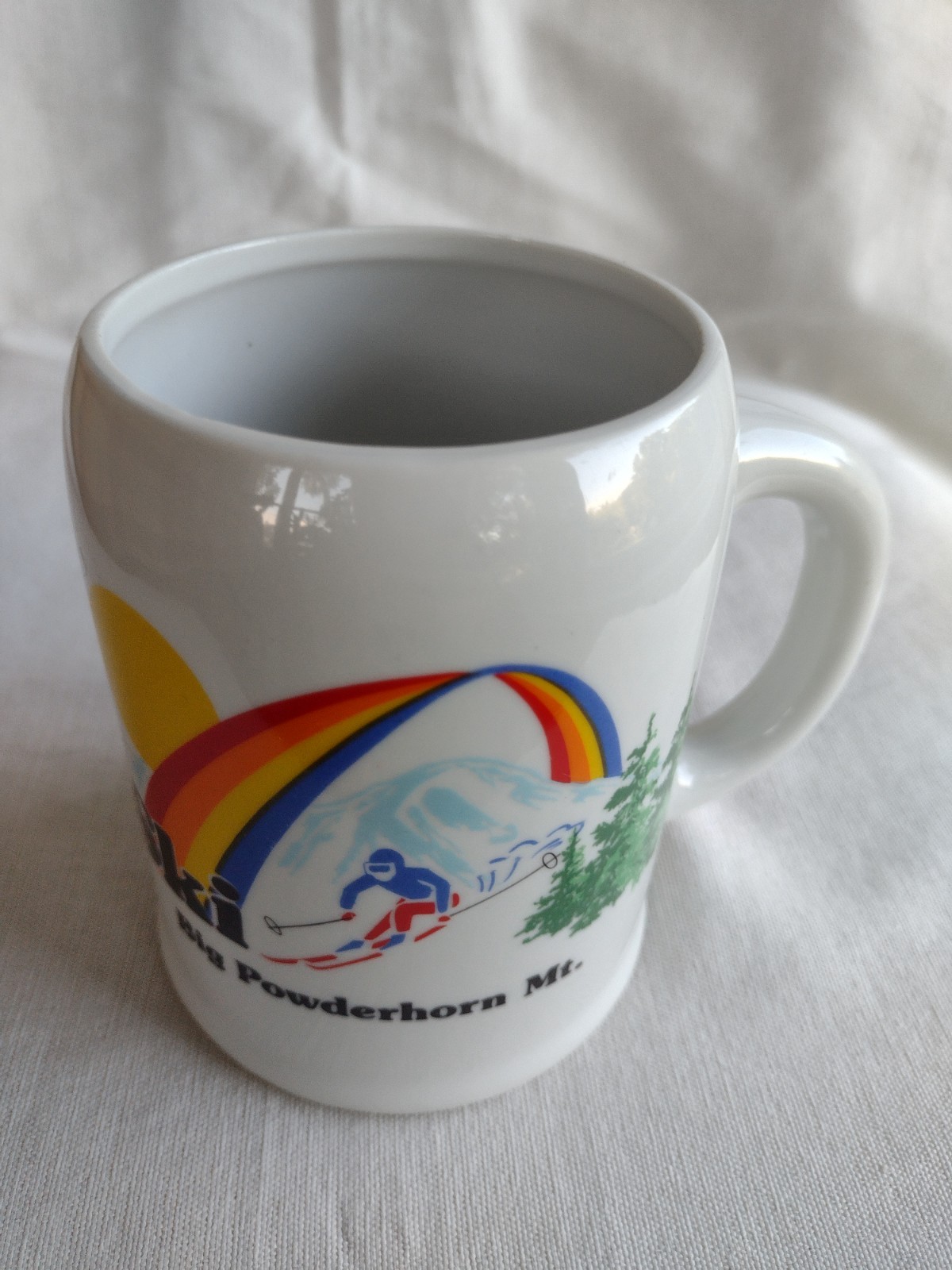 Vintage Big Powderhorn Mountain Ski Resort, U.P. Michigan Mug & Shot Glass