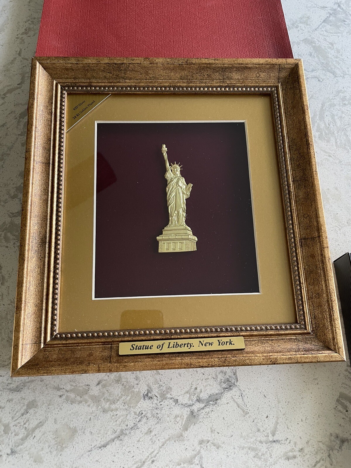 Statue Of Liberty Souvenir, 925 Silver , 24K Gold Plated🗽 ( Handmade )￼