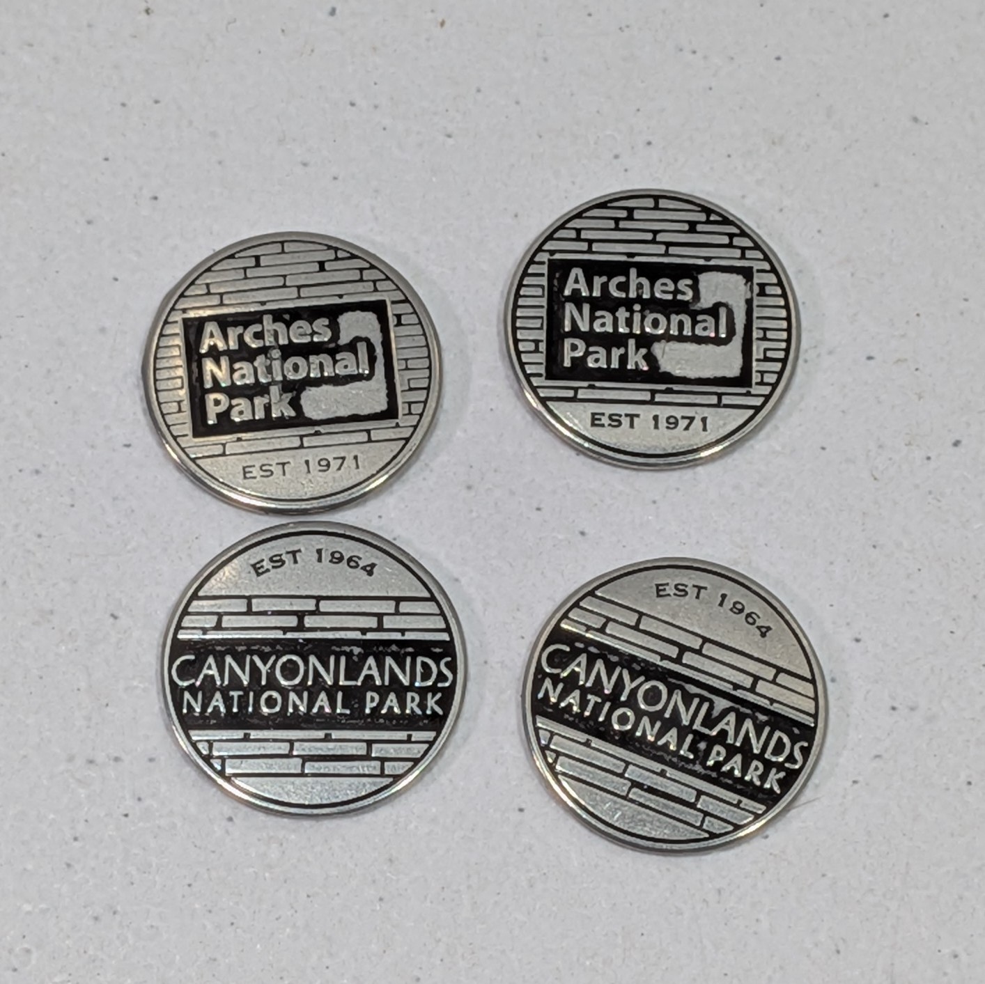 America’s National Parks Collectible Token Album Souvenir Lot 10 Tokens US