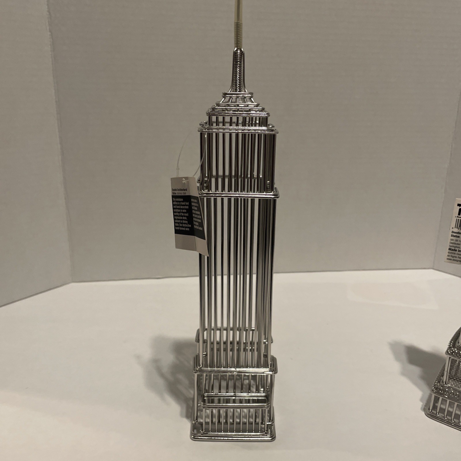 Empire State & Chrysler Buildings 12 Inch Destination Doodles Wire Statues – NWT