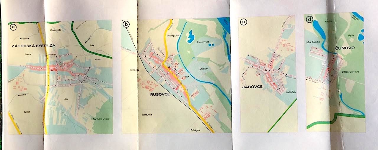 Street Map of Bratislava 1991 (the Last Year of Czechoslovakia)