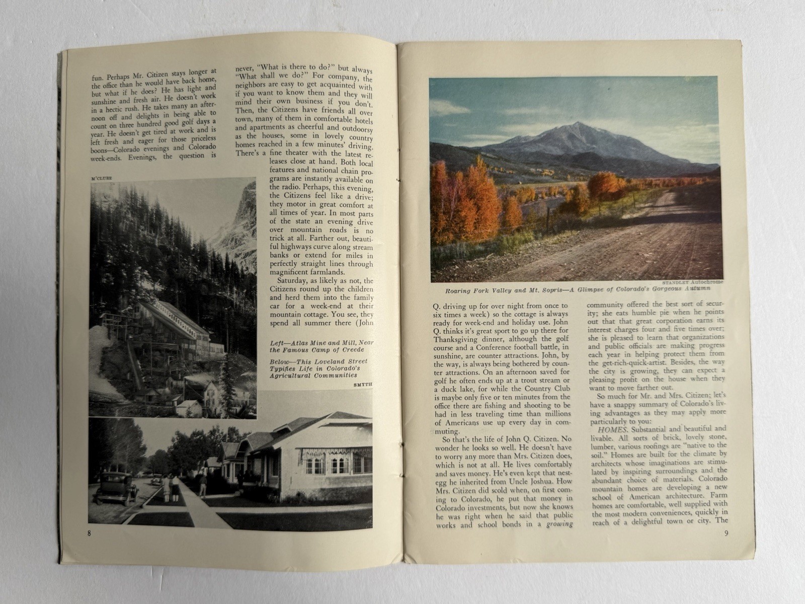 Colorful Colorado Photo Travel Guide Vintage Booklet Brochure 1930s