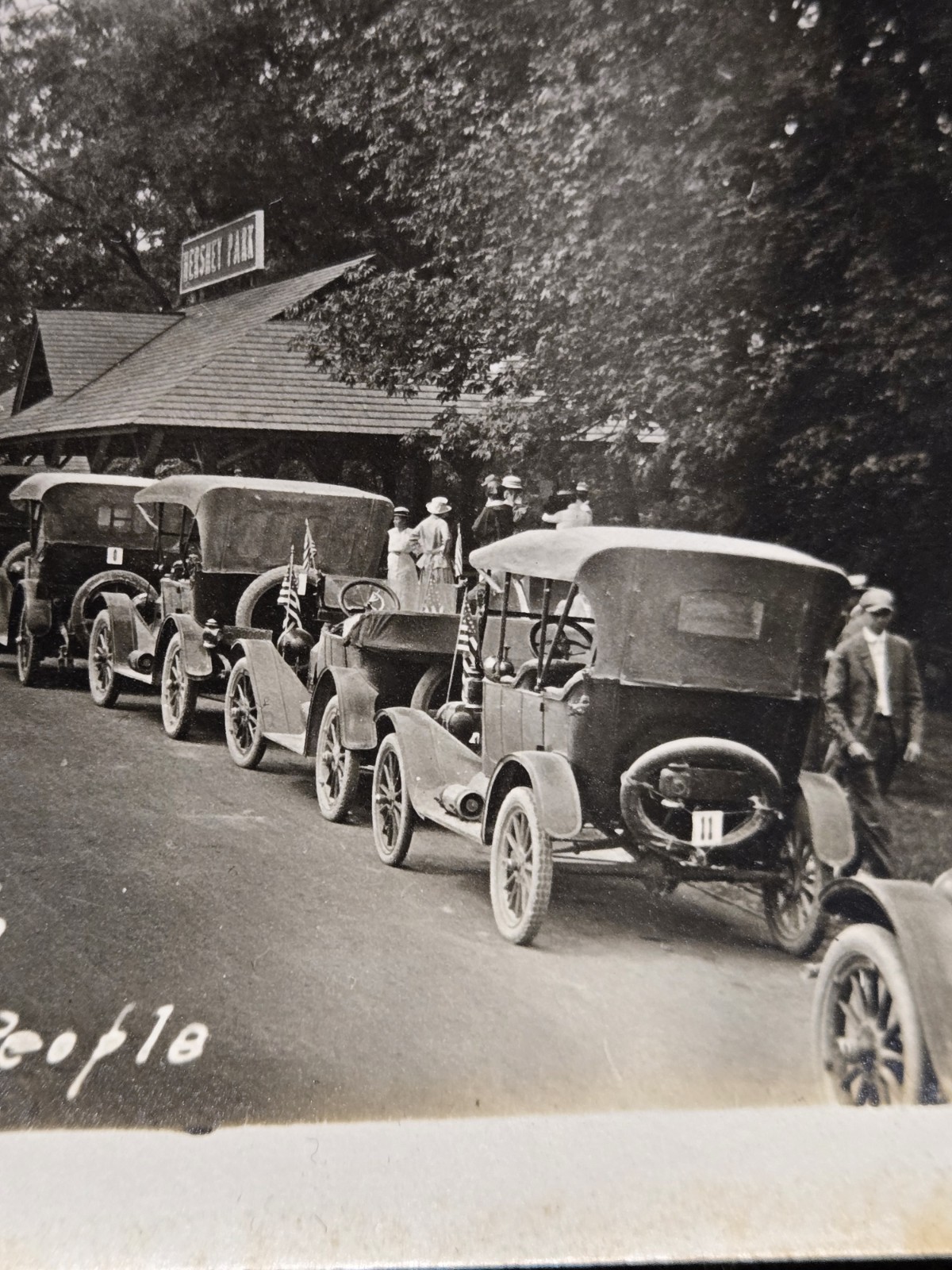 3 Old Vintage 1916 Manheim PA Business Man League Auto Run Photograph Car Photo