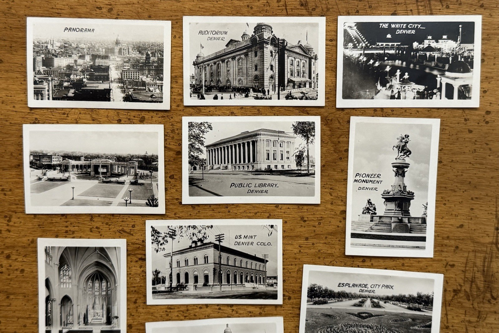 VINTAGE Denver Colorado Miniature Souvenir Photos Sanborn Magazine Service