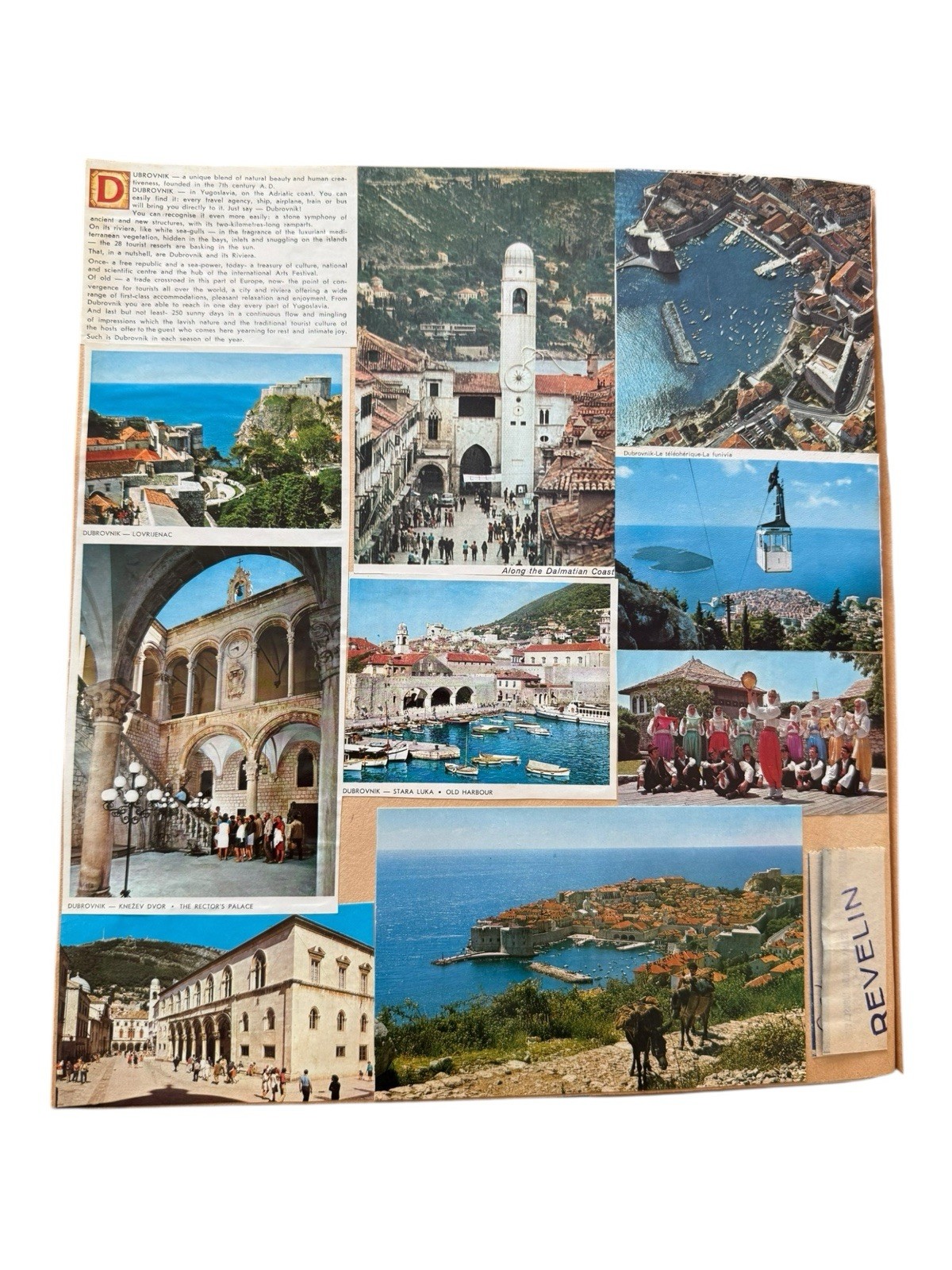 1970’s Eastern Europe & Scandinavia Travel Scrapbook Postcards Stamps Wine Label