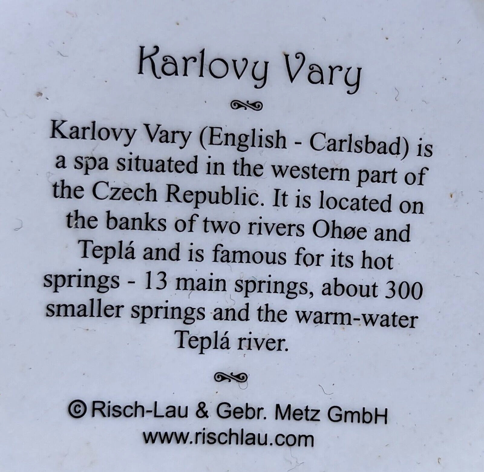 Czech Republic Karlovy Vary Karlsbad Mineral Springs Spa Coffee Cup Coat of Arms