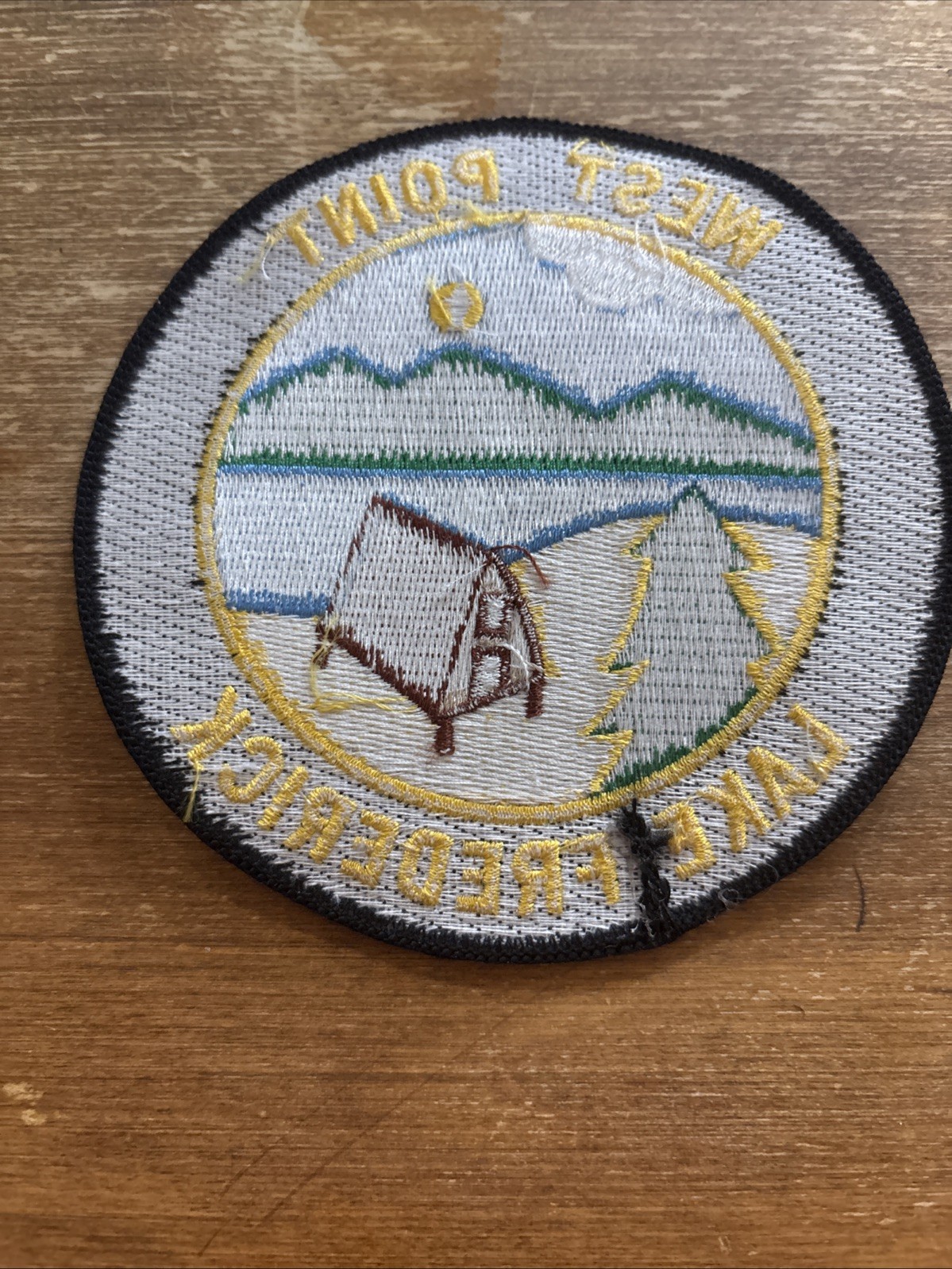 Lake Frederick West Point, NY Round Patch with USMA Logo SB