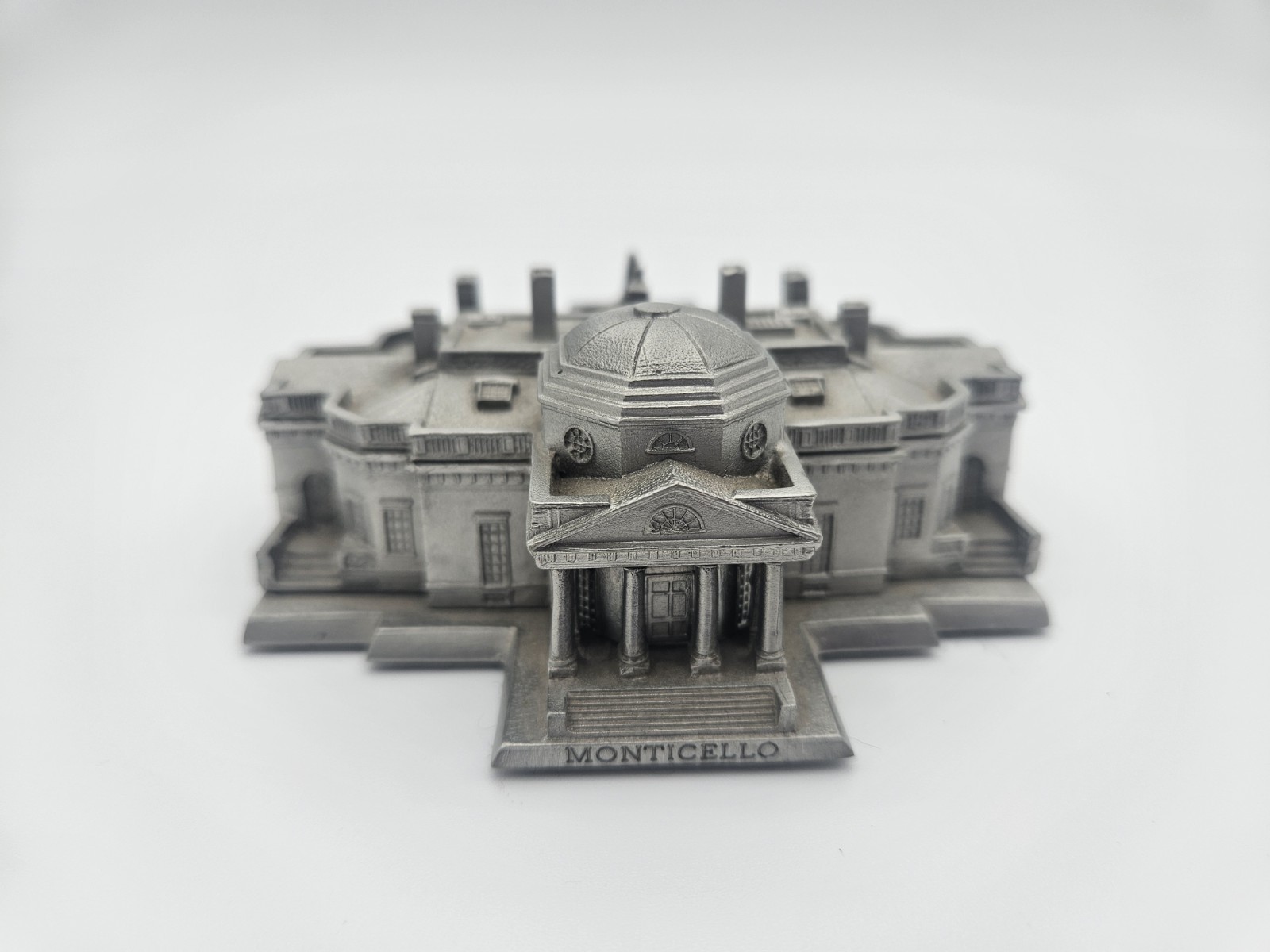 Vintage Bates and Klinke Monticello Thomas Jefferson Pewter Miniature
