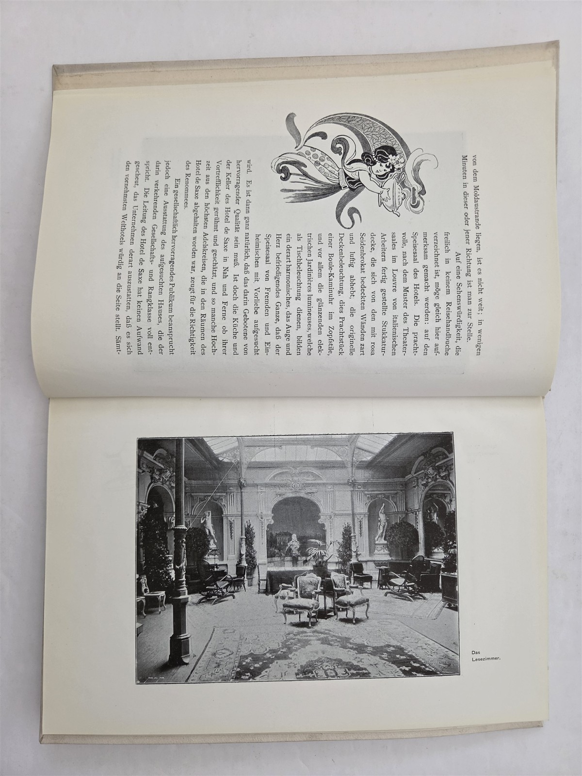 1900s antique HOTEL DE SAXE prag prague luxury hotel SOUVENIR BOOK business ads