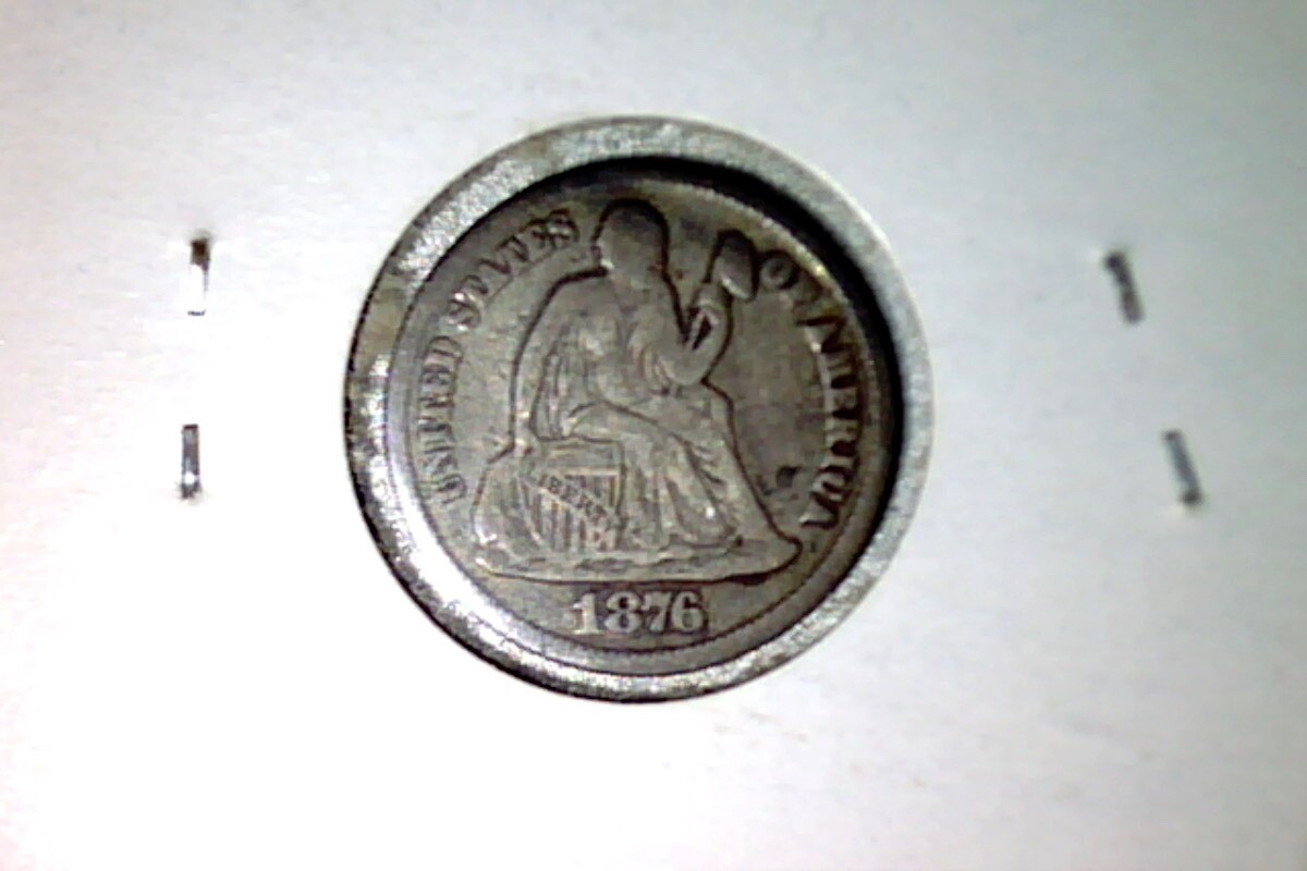 Token : 1876 USA dime – Love Token