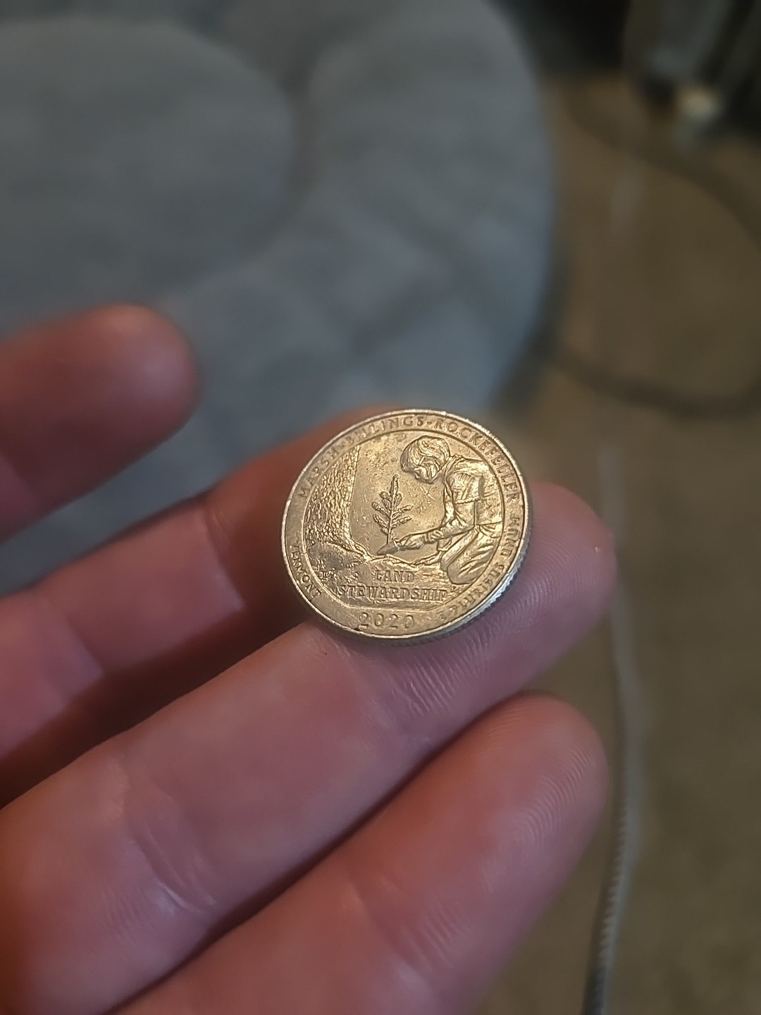 2020 Vermont $.25usd Qaurter Dollar Die Marks Error